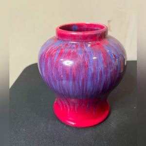 Beautiful Vintage Flambé Porcelain Vase Oxblood/Sang de Boeuf